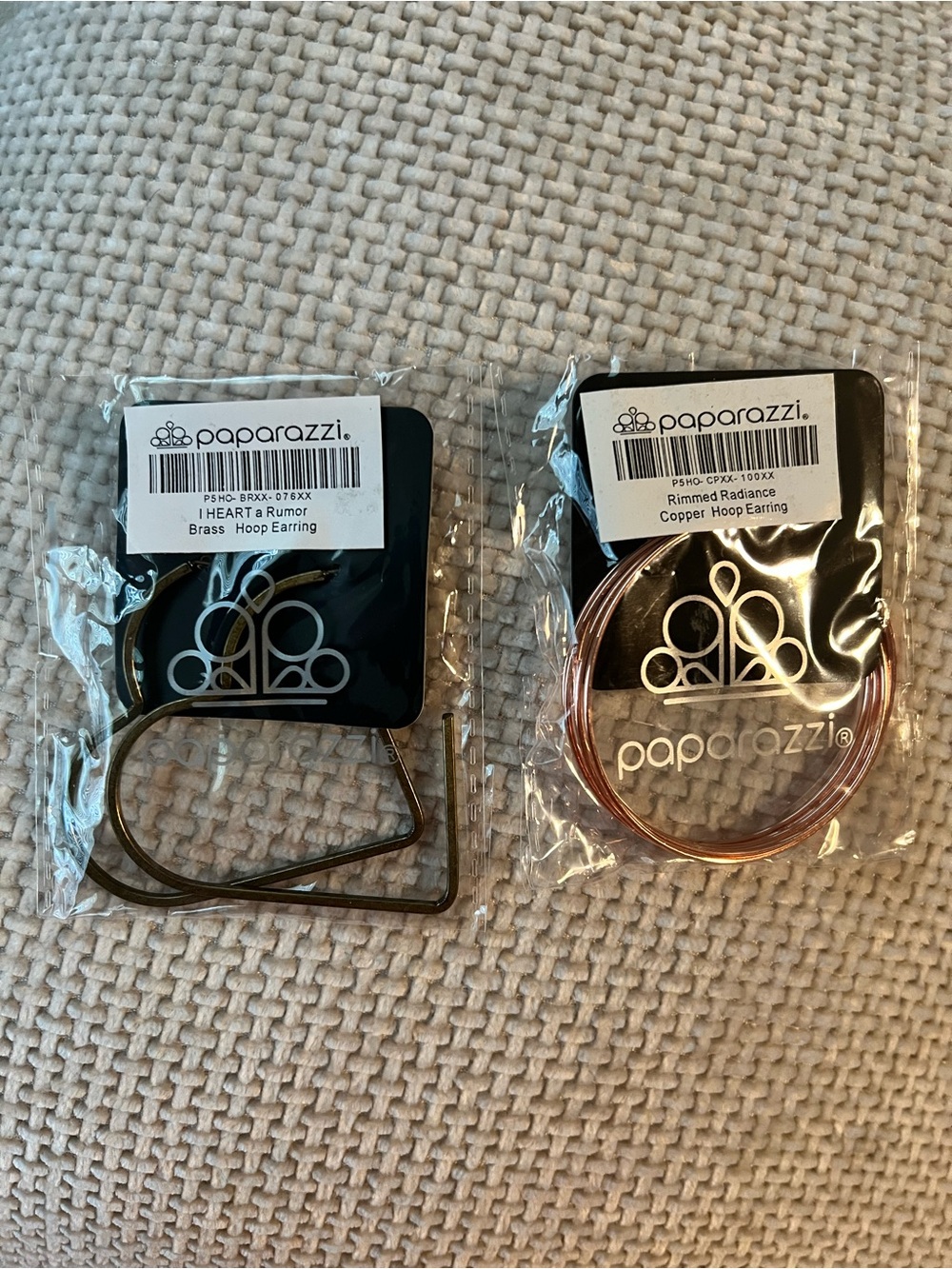paparazzi Brass and Copper Hoop Earring Set